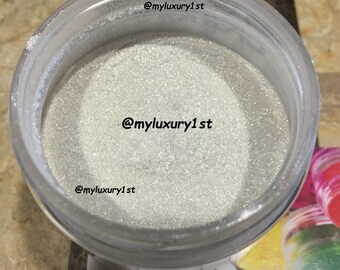 White Pearl Shimmer Mica Pigment Powder Sample Great for Pearlizing RESIN PAINTING White Micas Shimmer Shimmering Colorant Soap Making Color