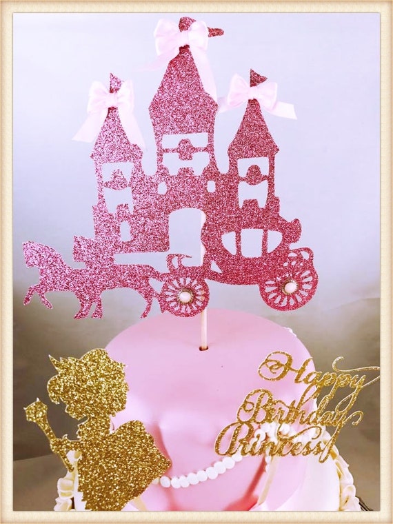 Princess Cake Topper 3 Pieces Princess Party Decorations