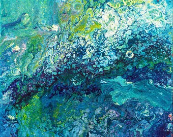 Abstract painting print, art poster, abstract print, abstract art print, fluid art, Abstract Wall Art, turquoise painting, abstract painting