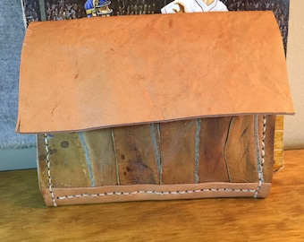 Baseball glove leather wallet / pouch / handbag