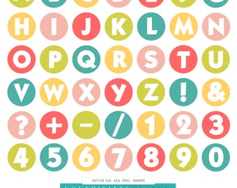 Digital Fun Alphabets Clipart Cute Digital Letters of the