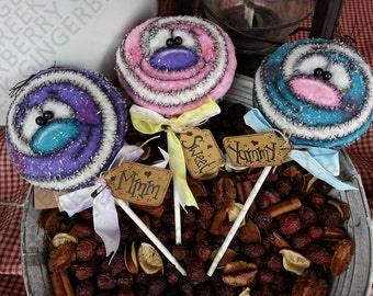 E-Pattern - The Lollipop Guild Pattern #138 - Primitive Doll E-Pattern - Christmas - Lollipop - Goodies