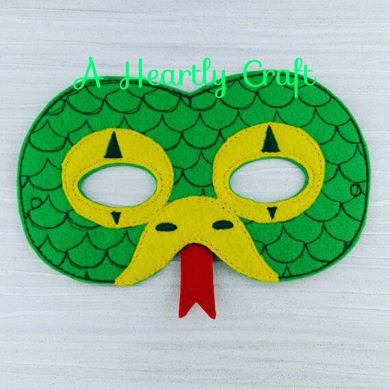 Schlange Filz Maske Dschungel Schlange Maske Rutschen