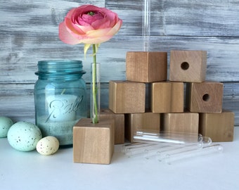 Test tube bud vase, Small flower vase, party favor, gift for friend...