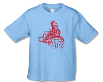 2nd Birthday Shirt - Personalized Vintage Feel Train T-Shirt - Train Party - Any Age Birthday Shirt - Number Locomotive - Choose your number