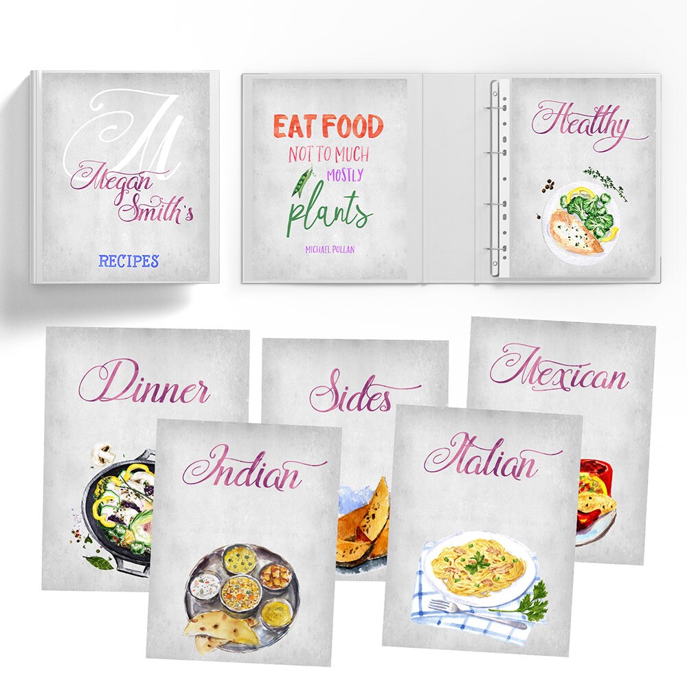 recipe binder kit recipe book binder recipe organizer treasury of christmas cookbook