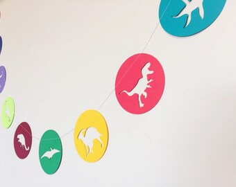 Dinosaur Garland - T-rex, triceratops, stegosaurus, & more!
