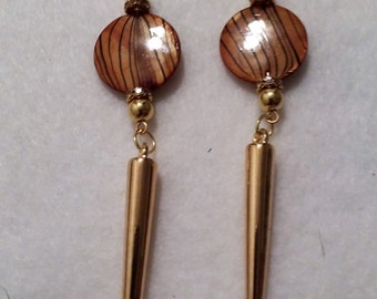 Gold Spike Earrings