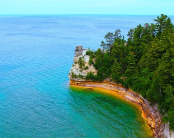 Chapel Rock Pictured Rocks National 4971 Wall Art