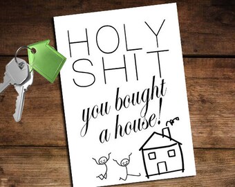 Homeowners Card Printable First Time Home Owners You Bought A House Housewarming Real Estate Agent Homeowners Card Printable First Time Home Owners You Bought A House Housewarming Real Estate Agent