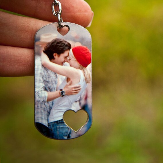 Personalized Photo Keychain Picture Keychain Photo Keepsake