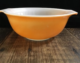 Orange Milk Glass Mixing Bowl