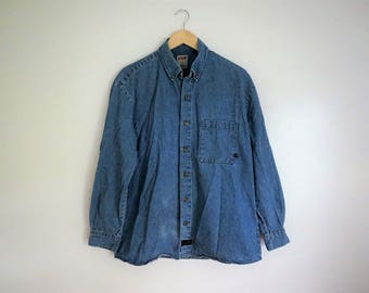 Denim Button-down shirt