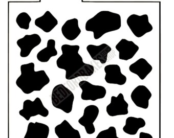 Cow Print Stencil / Cookie Stencil
