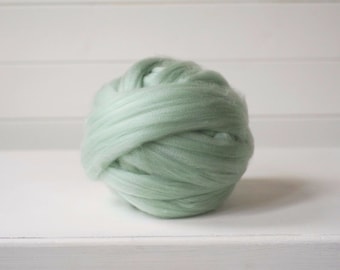 10kg Bale Mint Green Mammoth® Chunky Woolly Mahoosive Bulky Arm Knitting Yarn