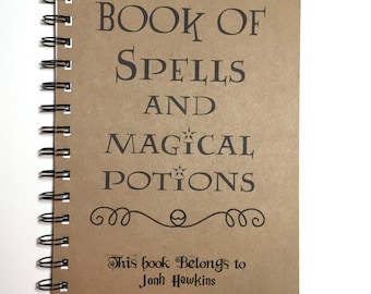 Book of Spells and Magical Potions, Notebook, Journal, , Spell Book