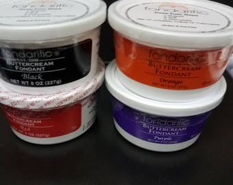 fondarific 8 oz,fondant, colored fondant, cake supplies