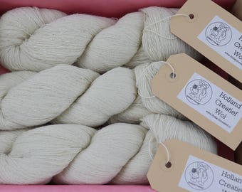3 Gorgeous strands Baby alpaca Lace, 100% pure soft baby Alpaca skeins for Lace knitting 3 skeins in a package