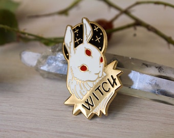 White Witch Hard Enamel Pin