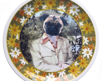 Pugtastic Portrait Plate 10.75"
