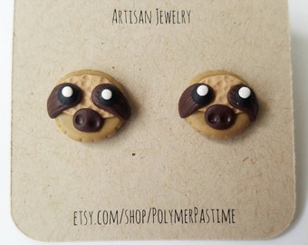 Sloth Jewelry / Sloth Earrings / Animal Earrings / Cute Sloth / Jungle Animals / Animal Jewelry / Animal Lover / Handmade Earrings