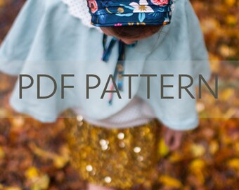 Lottie Bonnet PDF, bonnet pattern, newborn bonnet pdf, sewing pattern, toddler bonnet pdf, baby patterns, baby bonnet pdf