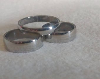 Stainless Steel plain smooth band