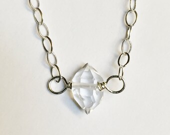 Herkimer Diamond Necklace Herkimer Necklace Herkimer Jewelry