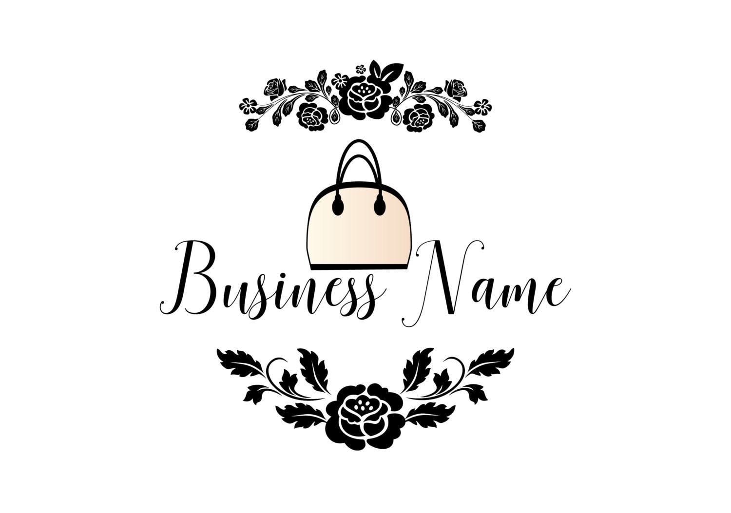 Custom logo designbag purse logo fashion bag logo design