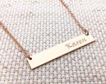 Same Day Shipping Til 3 p.m EST,Gold Fill, Rose Gold Fill,Sterling Silver,Personalized Necklace,Graduation gift,Wedding gift,custom necklace