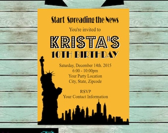 Broadway invitations | Etsy