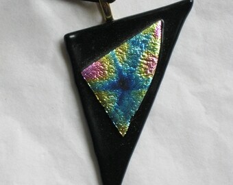 Dichroic Glass Pendant - 1-1111