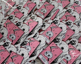Death Tarot Card Enamel Pin