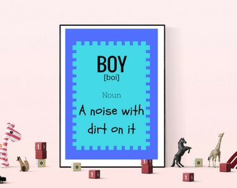 Definition Word Art - Boy