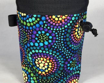 Chalk bag, Rainbow Swirl, Climbing Chalk Bag, Chalk bag Climbing, Rock Climbing Chalk bag, Climbing Gear, Rainbow Chalk Bag, Colorful