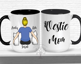 Westie Mom Mug, Custom Mug, Westie Gift, Westie Mug, Personalized Westie Mug, Custom Dog Mug, Westie Mom gift, Westie Coffee Mug