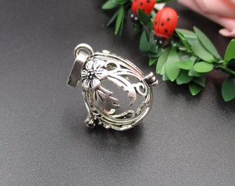 1Pcs 27×20×20mm Pumpkin Cage Pendant,Suitable For 16mm Beads-p1652