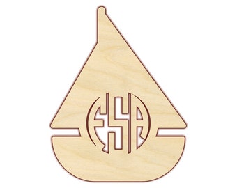 Sailboat monogram Etsy Sailboat monogram Etsy