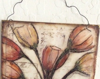 Tulips -Red, orange, yellow