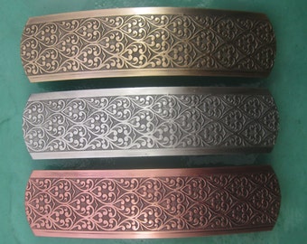 Big Hair 100mm French Barrette- Scroll Design- Hair Accessories- Hair Clip- Hair Barrette