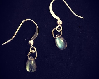 Small Labradorite Earrings