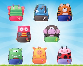 PERSONNALISÉ sac à dos, sac à dos personnalisé. Sac à dos d’âge préscolaire, les enfants à dos, sac à dos en forme de Animal