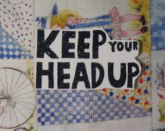 Keep Your Head Up Stickers