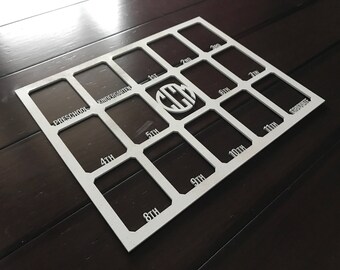 11x14 Wooden School Years Photo Mat - MAT ONLY - 2x3 photo inserts