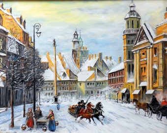 Replica of Chmielinski's "Winter in Warsaw"