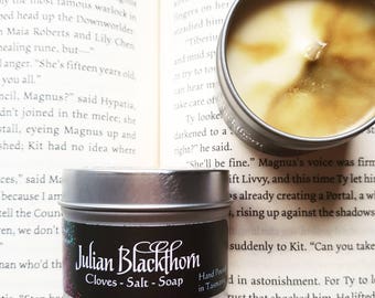 Julian Blackthorn Soy Wax Candle - Cassandra Clare inspired - The Mortal Instruments - The Infernal Devices