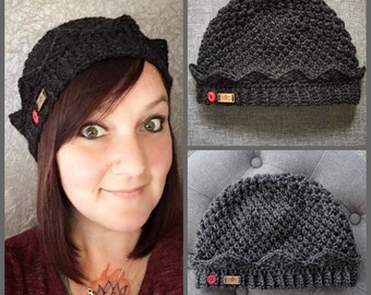 Hand Made Crochet Riverdale Jughead Beanie *Available in Black and Grey
