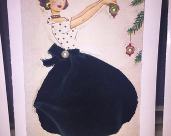 Handmade Retro Greeting Card