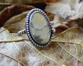sweet damele turquoise ring - sterling silver size 9