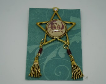 Unique, One of a kind Handmade Filipino Christmas Parol Pin (Ready to Ship)